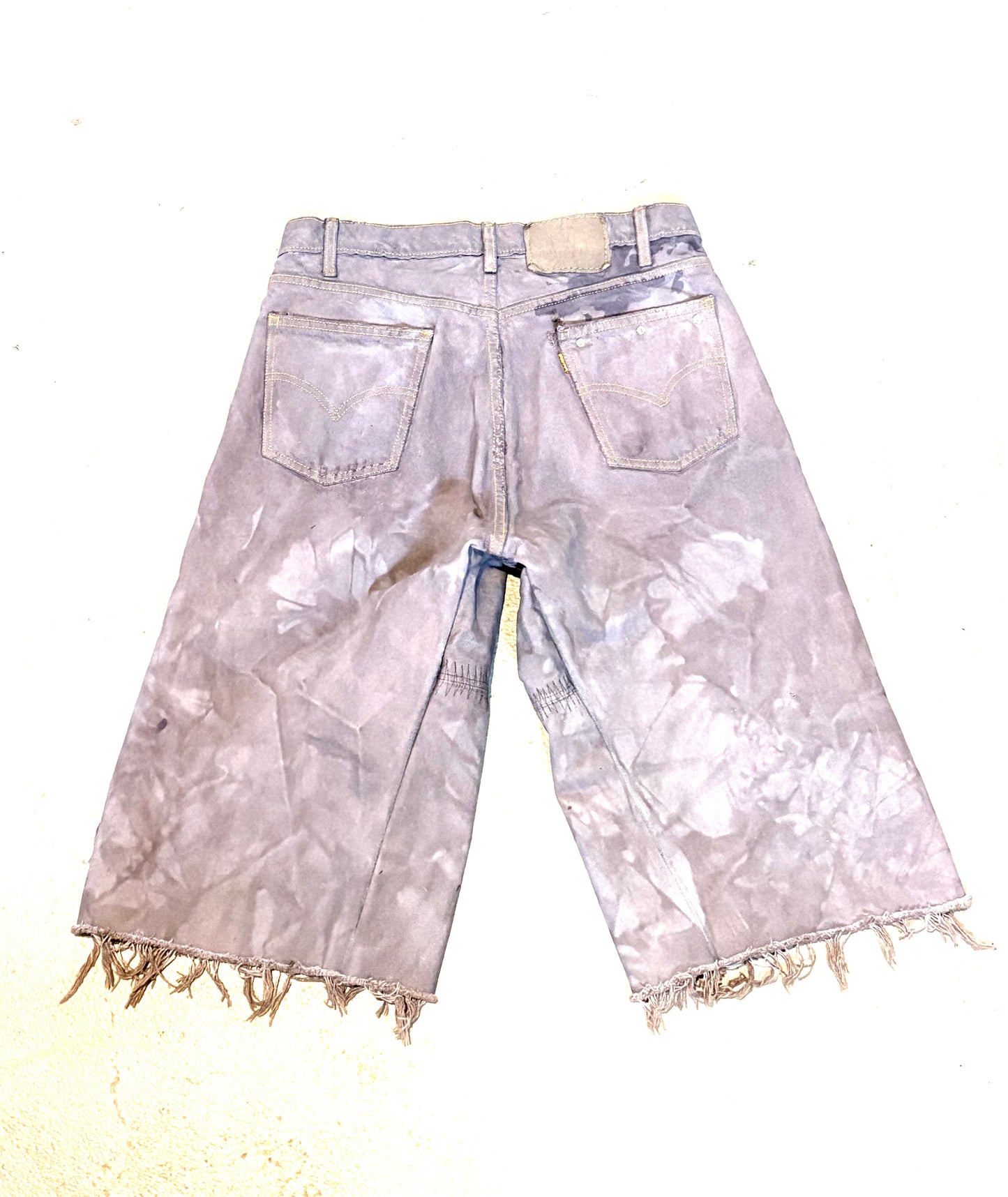 Overdyed Distressed Jorts